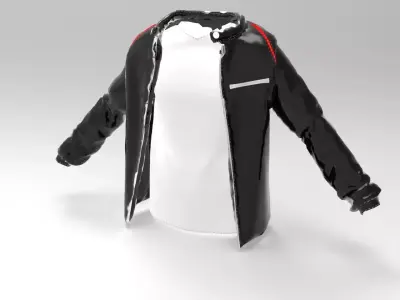 Black Jacket - shirt 3D model
