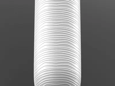 Modern White Vase 3D model