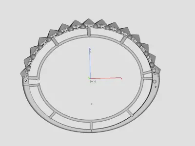 Bracelet  jewellery 3d wax resine projet model 3D print 5 3D print model