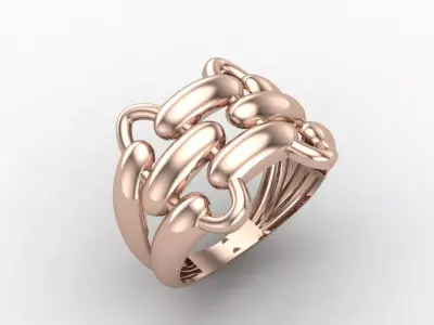 Plain Ring Women Ready STL 3DM Models Womens Rings 3D models 3D print model 10