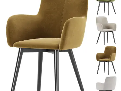 Fitz Accent Dining Chair 3D model