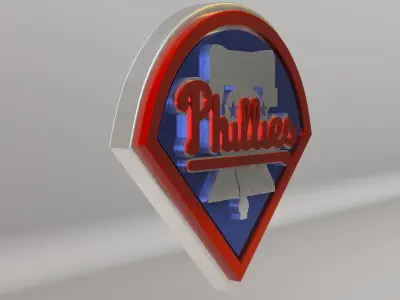 MLB Philadelphia Phillies V1 Team Logo 3D model