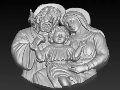 Holy Family single 3D print model
