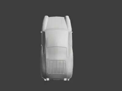 low poly car Porsche 901 Low-poly 3D model