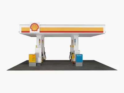 Gas Station 3D model