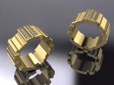 Dior Jewelry Ring Gold  3D print model