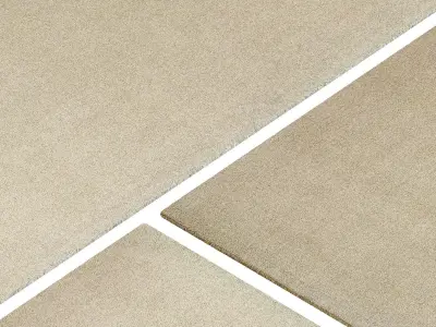 Carpet set 21 - Plain Beige Wool Rug - 6K 3D model