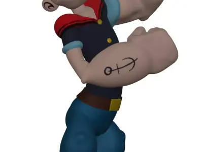 Popeye the Sailor Man 3D print model