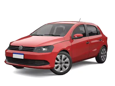 Car Hatch Gol 2016  Low-poly 3D model