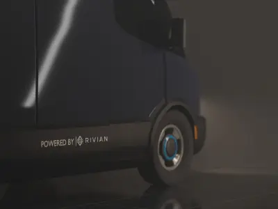 Amazon electric delivery van concept by RIVIAN 3D model