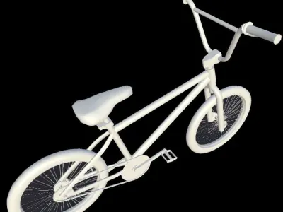 Bicycle bmx bike Low-poly 3D model