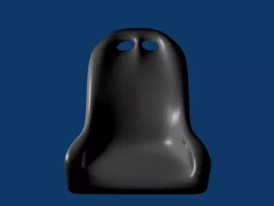 racing seat completed blend 3D model