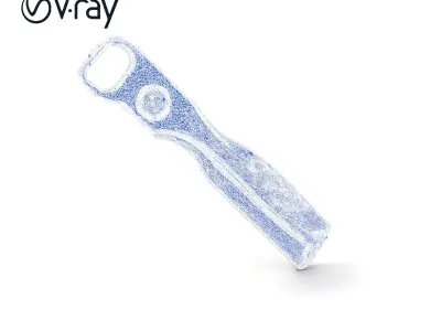 Decorative Bottle Opener D Model Pack Low-poly 3D model