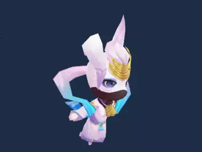 Fairy pet Low-poly 3D model