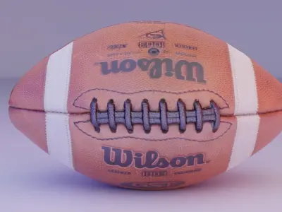 Rugby ball Low-poly 3D model