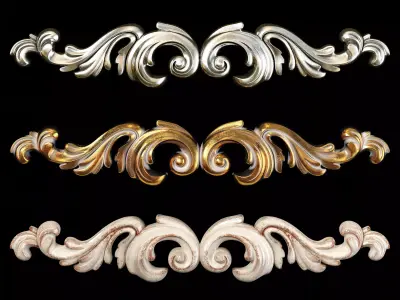 Classic carved 103 3D model