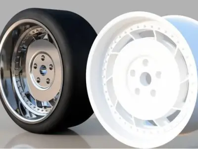 1 10 RC HEX  12mm 3P Salad Shooter Inspired Wheels 3D print model