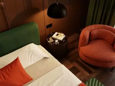 Luxury Sunset Harmony Bedroom 3D model