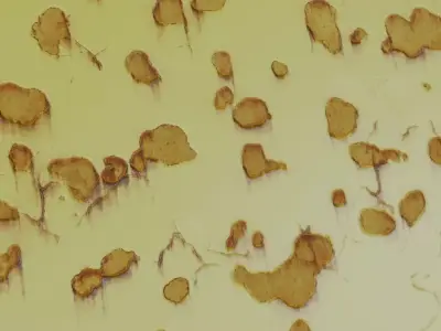 Chipped Yellow Paint Metal PBR Seamless Texture