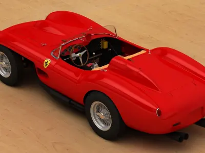 Ferrari 250 TR full 3D printable  3D print model