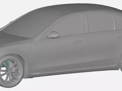 Mercedes S-Class 400d 2021 - Exterior Scan 3D model