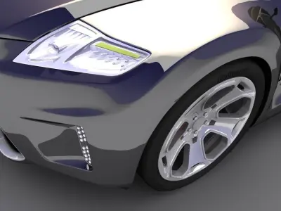 Concept car 3D model 5