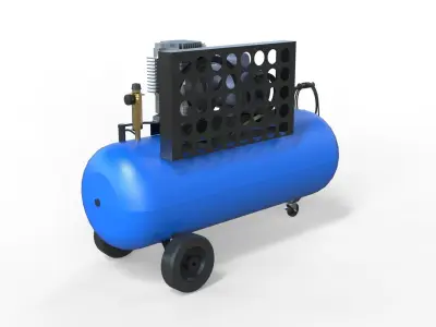 Air Compressor 3D model 3D model