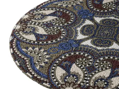 round carpet 4 3D model