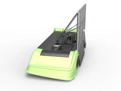 Super Dirt Late model with side wing Scale 1 to 25 3D print model