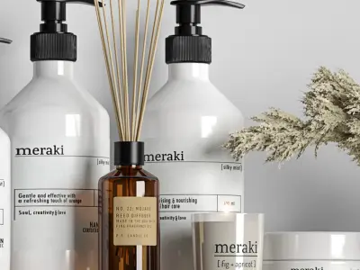 decor set for bathroom 12 3D model