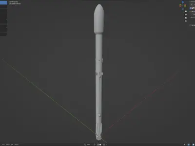 Falcon 9 Launch Vehicle - Block 5 Configuration 3D model