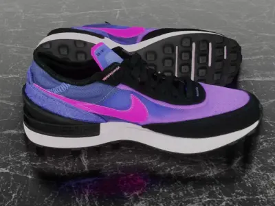 Nike 3D Shoes - PURPLE - PINK - NSW-WFFL1 Low-poly 3D model