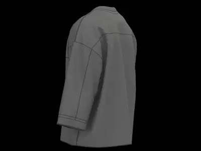 Male oversized longsleeve 3D model