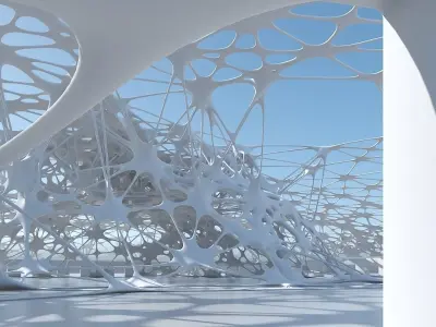 Futuristic Architectural Structure 10 3D model