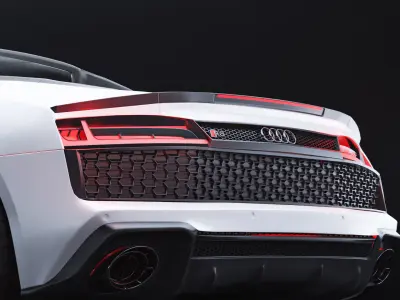 Audi R8  Low-poly 3D model