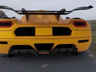 koenigsegg agera Low-poly 3D model