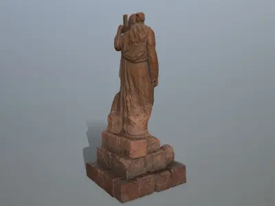 statue 5 aphrodite Low-poly 3D model