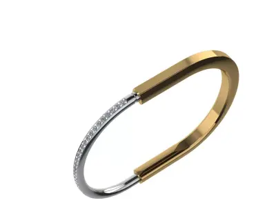 Lock Bracelet 150mm wirst measurment 3D print model