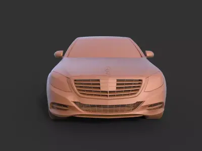 Mercedes-Benz S63 W222 3D print model