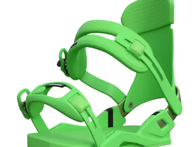 Snowboard mounts 3D model