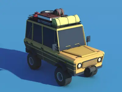  travel car 3D model