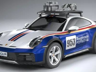 Porsche 911 Dakar 2023 3D model