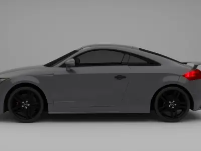 Audi TT RS lowpoly blender model Low-poly 3D model