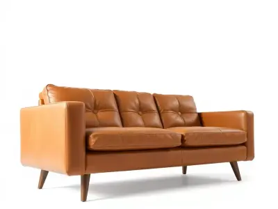 Modern Leather Sofa model pack Low-poly 3D model