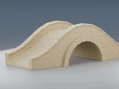 Stone Bridge 3D model