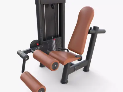 Leg curling machine 3D model