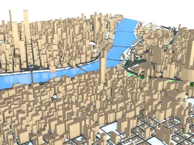 Portland Oregon City  3D model