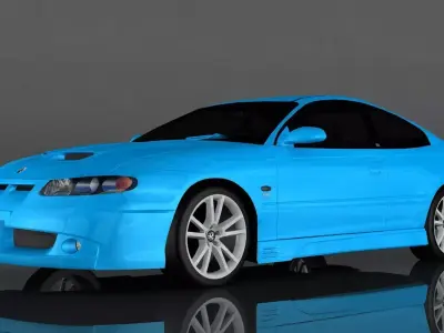 Vauxhall Monaro Low-poly 3D model