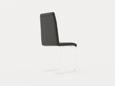 Cibus Dining Chair Artificial Leather Low-poly 3D model