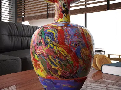 Vase 1 abstract 3D model